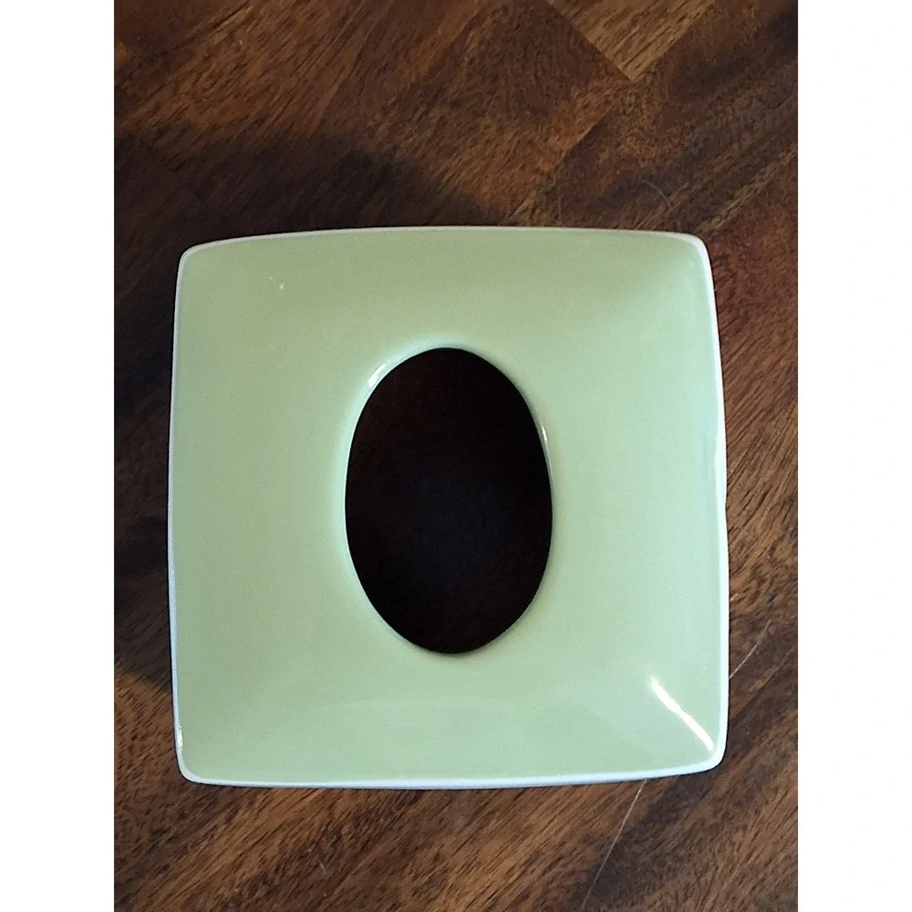 Bed Bath & Beyond Spring Lake Ceramic Bathroom Set Sage Green Leaf 3 Piece
